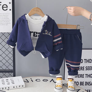 Ensemble de baseball pour bébé garçon, 3 pièces, nouveau style décontracté, dessin animé, vêtements d'automne et de printemps - Product Image 2