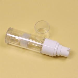 Tùy chỉnh rỗng 15ml 30ml 50ml PETG bột lỏng chăm sóc da dầu gội không có không khí bơm chai với màn hình in ấn bao bì mỹ phẩm - Product Image 1