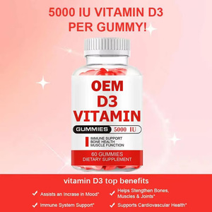 Suplemento de calcio de gomitas de Caramelo Suave de vitamina D3 fabricado por OEM para adultos, hombres, mujeres, salud esquelética, suplemento de osteoporosis - Product Image 2