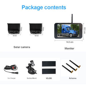 Caméra de recul <span class=keywords><strong>sans</strong></span> <span class=keywords><strong>fil</strong></span> Batterie solaire rechargeable 1080P Base magnétique Caméra solaire pour <span class=keywords><strong>camping</strong></span>-<span class=keywords><strong>car</strong></span> - Product Image 5