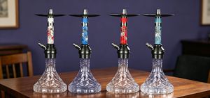 Clear Glass <b>Hookah</b> Modern Metal Stem Tobacco <b>Pipe</b> Bowl Accessory for Lounge and Party - Product Image 5
