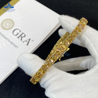 Certificats GRA 3mm 4mm 5mm 6.5mm Argent Sterling 925 Plaqué Or Blanc Bijoux Hip Hop Bracelet Chaîne Tennis Moissanite Rose