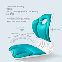 Correcteur de Posture de Soutien Lombaire Orthopédique et Ergonomique pour le Soulagement de la Douleur dorsale Bureau Maison Coussin en Mousse à Mémoire Chaise
