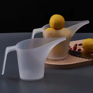 फनल के साथ आसान मात्रा मापने वाला कप साफ प्लास्टिक 1 एल पेस्ट्री केक बनाने - Product Image 3