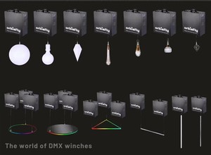 Système d'éclairage de Pixel de treuil LED DMX avec mouvement étagé haut et bas stroboscope effet d'étincelle arc-en-ciel - Product Image 5