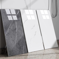 Panneau mural 3D en PVC WPC imperméable, ignifuge, écologique, effet marbre, résistant à l'humidité, 60x60, pour salle de bain et escalier