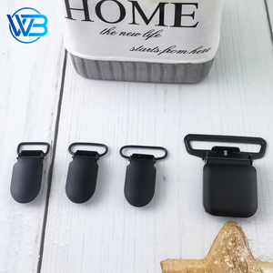 Clips de Bretelles Robustes de 35 mm Noirs Multi-usages Attaches Métalliques pour Vêtements - Product Image 4