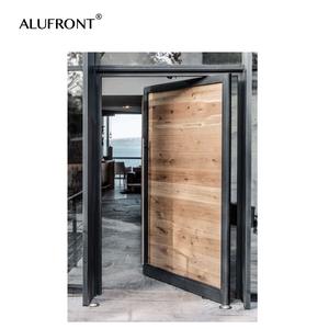 ALUFRONT Porte <span class=keywords><strong>de</strong></span> luxe moderne en aluminium Porte d'entrée extérieure pivotante résidentielle Porte d'entrée principale pour maison d'appartement Porte d'entrée - Product Image 5