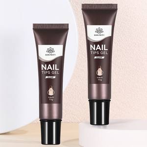 BORN PRETTY Gel adhesivo súper fuerte de larga duración logotipo personalizado puntas de uñas sólidas pegamento Gel Nail Art pegamento para prensa en uñas - Product Image 1