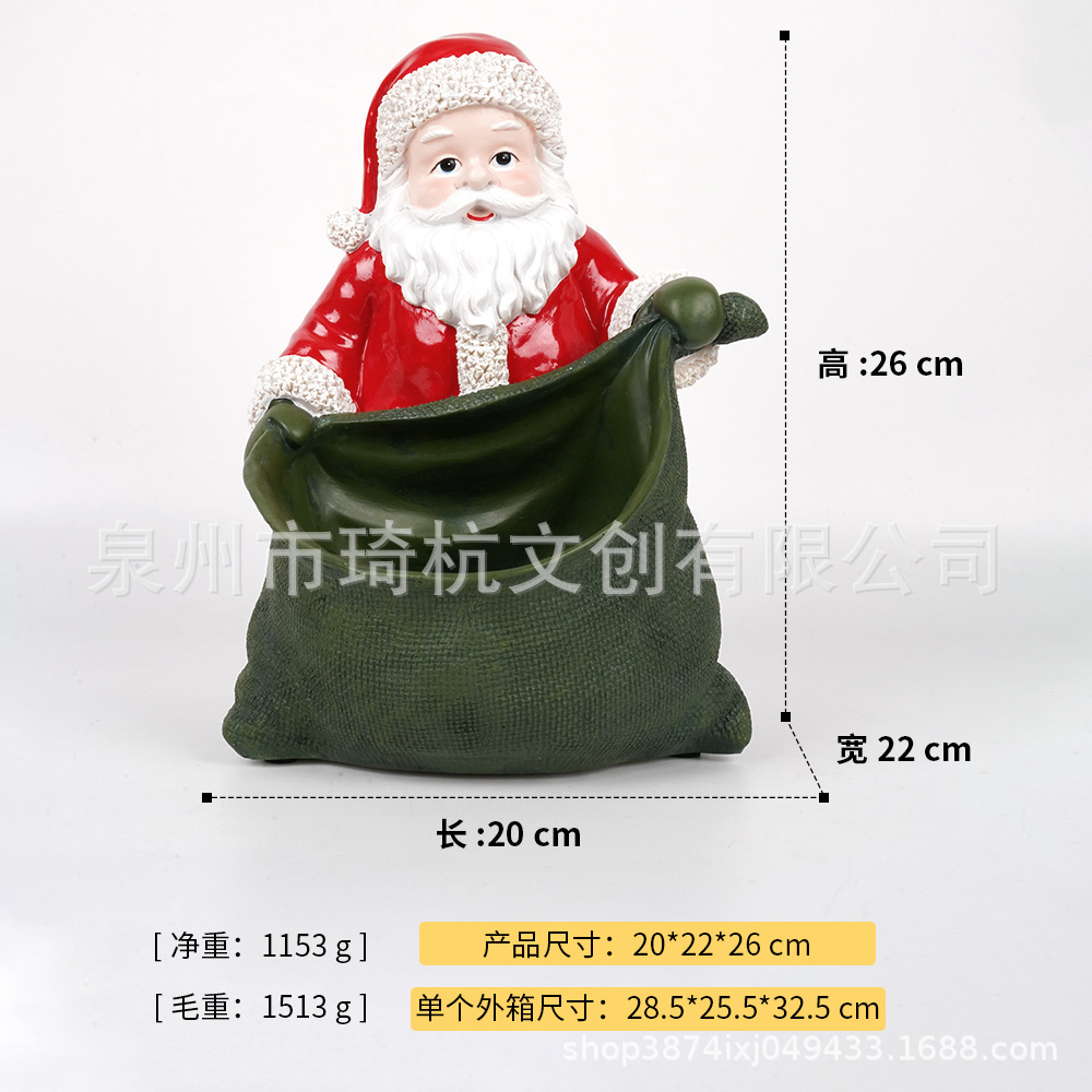 Père Noël dans un sac vert