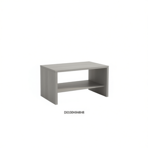 Tavolino da Caffè in Legno Ingegnerizzato Grigio 31.5x19.7x16.7 Pollici con Contenitore, Arredamento Moderno Minimalista per Soggiorno D0100HX48H8 - Product Image 1