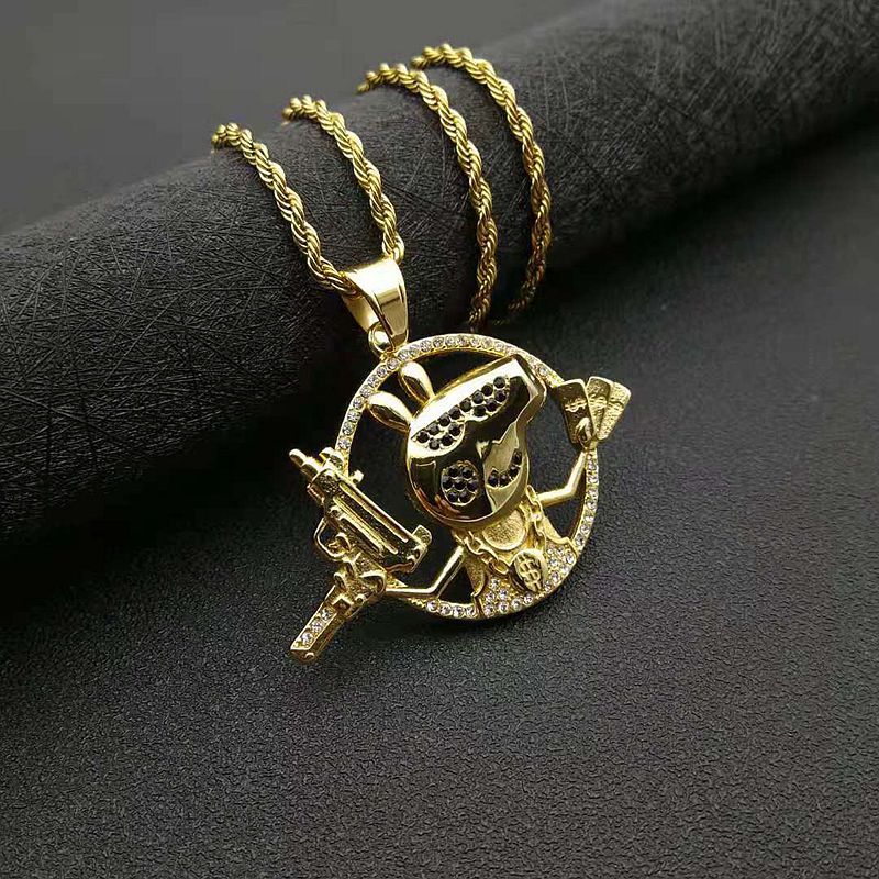 Gold single pendant