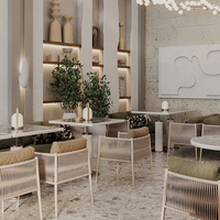 Ensemble de meubles de style industriel en cuir PU pour restaurant, banquettes, tables et chaises de café, mobilier de café