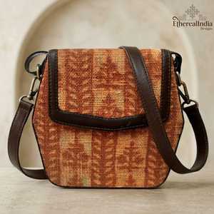 Handmade Cotton Rug Sling Bag Block Printed Ragzine Crossbody Bag <b>Small</b> Bohemian Shoulder <b>Purse</b> Gift - Product Image 6