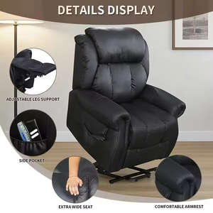 Sofá Individual Tapizado, Eléctrico e Inteligente, para Sala de Estar, con Función de Masaje, Relajante, con Estructura de Acero, Reclinable, Sillón para Dormitorio - Product Image 4