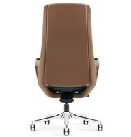 Chaise de bureau en cuir véritable commerciale moderne pivotante de luxe ergonomique à hauteur réglable haut de gamme