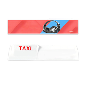 Taxi Led pantalla de publicidad Taxi coche Led de Alta Luz a todo color pantalla rodante electrónica luz de techo electrónica automotriz - Product Image 1