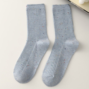 Retro <strong>Socks</strong> <strong>Set</strong> Solid Color Women's Casual <strong>Socks</strong> Autumn Simple Women's Medium Length <strong>Socks</strong> Pattern Style - Product Image 2