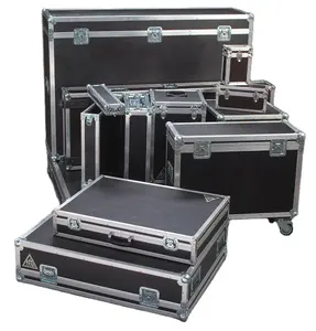 Professional Waterproof Fireproofing Locking Music Equipment Transportation Flight Case With Wheels