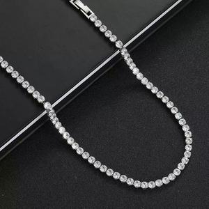 Collana Tennis Hip Hop con Zirconi all'Ingrosso, Stile Trendy per Uomo e Donna, Gioielleria di Fabbrica - Product Image 2