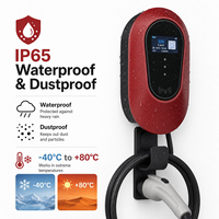 Cargador de Pared de Alta Potencia para Vehículos Eléctricos, 22 kW, 32 A, Tipo 1 y 2, con Protección Contra Sobrecalentamiento, para Uso Doméstico y en Estacionamientos Públicos