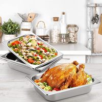 Daosheng Promotion Cuisine Extérieure En Acier Inoxydable Buffet Casseroles Fournitures De Stockage GN Casserole Buffet Plateau Plaque Chauffe-Aliments