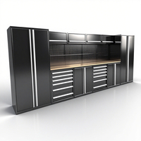 Armoires de garage robustes Atelier de stockage multifonctionnel Armoire à outils modulaire pour établi Armoire à outils en métal