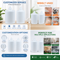 Bouteilles à pompe en plastique PP blanc de 500 ml, bouteilles distributrices vides en gros pour hôtel et usage domestique, désinfectant pour les mains, savon liquide et lotion