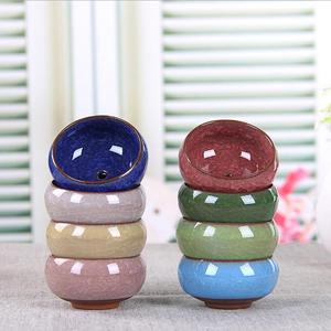 Chậu cây mọng nước sáng tạo, men gốm nứt nhỏ, chậu hoa trang trí nhà cửa, đồ trang trí Zakka, đồ thủ công, chậu hoa - Product Image 2