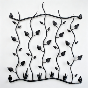 Grille <span class=keywords><strong>de</strong></span> fenêtre décorative contemporaine en fer forgé artisanal, protection <span class=keywords><strong>de</strong></span> fenêtre en fer directement <span class=keywords><strong>de</strong></span> l'usine <span class=keywords><strong>de</strong></span> fer forgé - Product Image 4