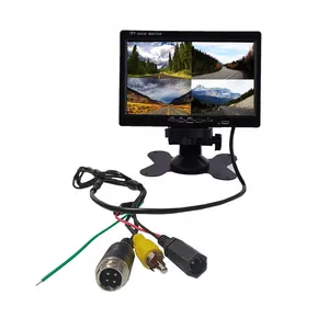 HYFMDVR 7 pouces moniteur TFT LCD écran de recul numérique tableau de bord de voiture affichage de la vue arrière 12V à 24V moniteur AHD pour camion lourd