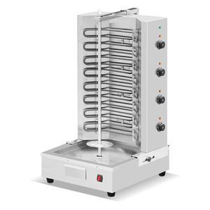 Machine à griller au gaz en acier inoxydable pour <span class=keywords><strong>restaurant</strong></span>, gril à shawarma au propane, gril vertical pour kebab, équipement de cuisine avec 3 brûleurs - Product Image 5