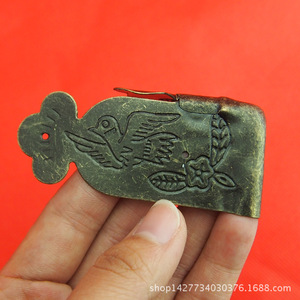 Antique Style Box <b>Corner</b> <b>Protector</b> 74mm Carbon Steel Right Angle With Floral Bird Design For Wooden Box Durable - Product Image 3