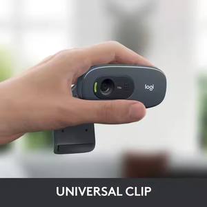 <span class=keywords><strong>Logitech</strong></span> <span class=keywords><strong>C270</strong></span> 720p <span class=keywords><strong>HD</strong></span> Webcam Appels vidéo USB 2.0 Mini caméra d'ordinateur avec microphone de réduction de bruit intégré pour ordinateur portable de bureau - Product Image 3