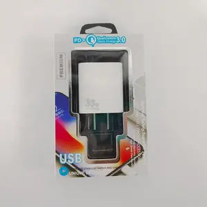 33W PD Quick Charge 3.0 adaptateur PD universel prise de courant téléphone portable chargeur mural de voyage usb type c chargeur mural pour iPhone