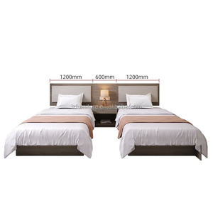 Custom Inexpensive Eco-Friendly Modern Solid <b>Panel</b> Hotel Bed Frames Upholstered <b>Headboards</b> Customizable Size Color for Apartment - Product Image 6