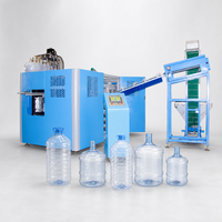 Machine de fabrication de bouteilles en plastique 20L, 2 cavités, servo, 1000 BPH, grande capacité PET, col de 80mm pour contenants d'eau, d'huile, de produits chimiques, moule OEM