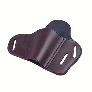 Funda de Cuero para Pistola Estilo Pancake con 3 Ranuras para Cinturón - Product Image 1