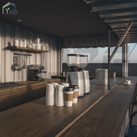 Moderno Contenedor Marítimo Prefabricado Comercial para Exteriores de 20 Pies, Cafetería/Bar de Jugos Modular Desplegable en Venta