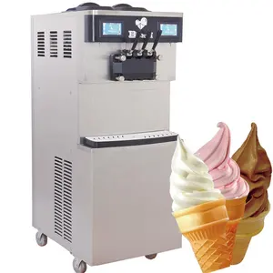 3 Flavors High Quality Liquid Nitrogen Soft Ice Cream Machine Price