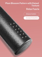Rouleau en mousse EPP solide de haute qualité, surface lisse, bâton de yoga, exercice pour la colonne cervicale, relaxation des muscles, perte de poids, jambes, noir, souple