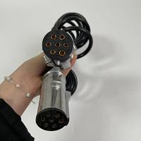 Cable Extendido en Espiral para Remolque de Uso Pesado, 7 Pines, 24V, Conector de Conexión Eléctrica de Cobre Electrolítico