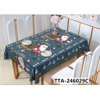 Nappe de Noël Réutilisable Anti-déversement en Plastique, Imperméable, Résistante à l'Huile et à la Chaleur, Écologique, Motif Festif pour la Maison