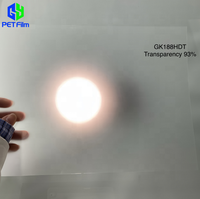 Film de diffusion découpé sur mesure GY utilisé dans les modules de rétroéclairage LCD, l'éclairage plat et autres domaines