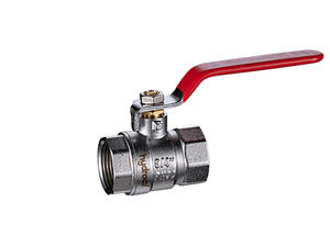 Vanne 1/4 de tour à manette en laiton et plastique, durable et anticorrosion, pour le contrôle et la régulation du débit d'eau dans les systèmes de drainage - Product Image 1