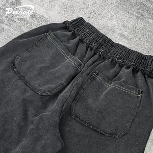 <span class=keywords><strong>Pantaloni</strong></span> Sportivi Larghi Personalizzati PEERAGE, <span class=keywords><strong>Pantaloni</strong></span> in Cotone Lavato all'Acido, Gamba Larga con Cucitura Inversa per <span class=keywords><strong>Uomo</strong></span> - Product Image 3