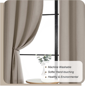 Rideaux occultants courts modernes de style ferme pour fenêtres de cuisine, isolants thermiquement, pour cafés - Product Image 4