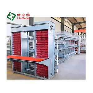 Good Price Automatic 4 Tier Chicken House Poultry Farm Chicken Cage For Layer