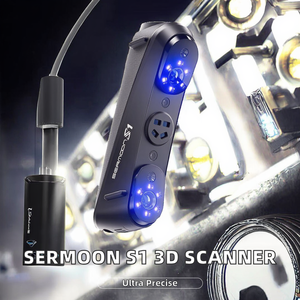 เครื่องสแกน 3 มิติ Best Sermoon S1 ความแม่นยำสูง 0.02 มม. ระดับมาตรฐานการวัด SLA 1.75 มม. เลเซอร์สีน้ำเงิน/IR แบบเส้นเดี่ยวพิเศษสำหรับการสแกนรูลึก - Product Image 2