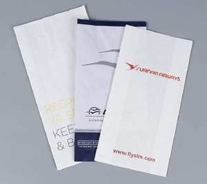 Sacs à vomir de voyage personnalisés de haute qualité, sacs à vomir en papier kraft - Product Image 2